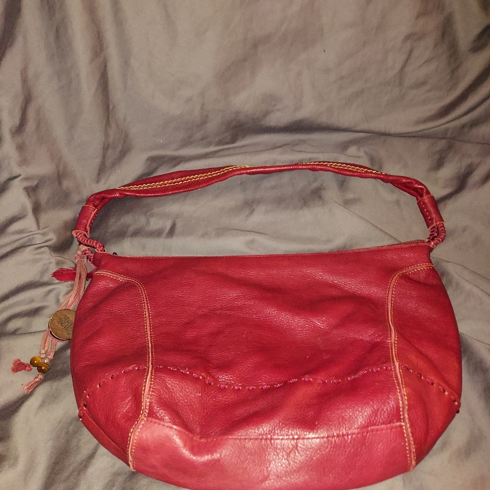 The Sak, medium, red leather hobo bag